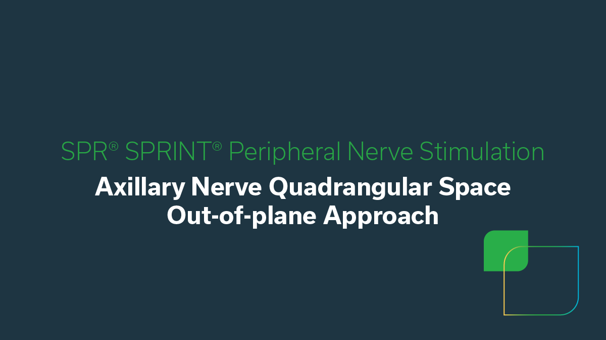 Axillary Nerve Quadrangular Space out of plane approach video thumbnail