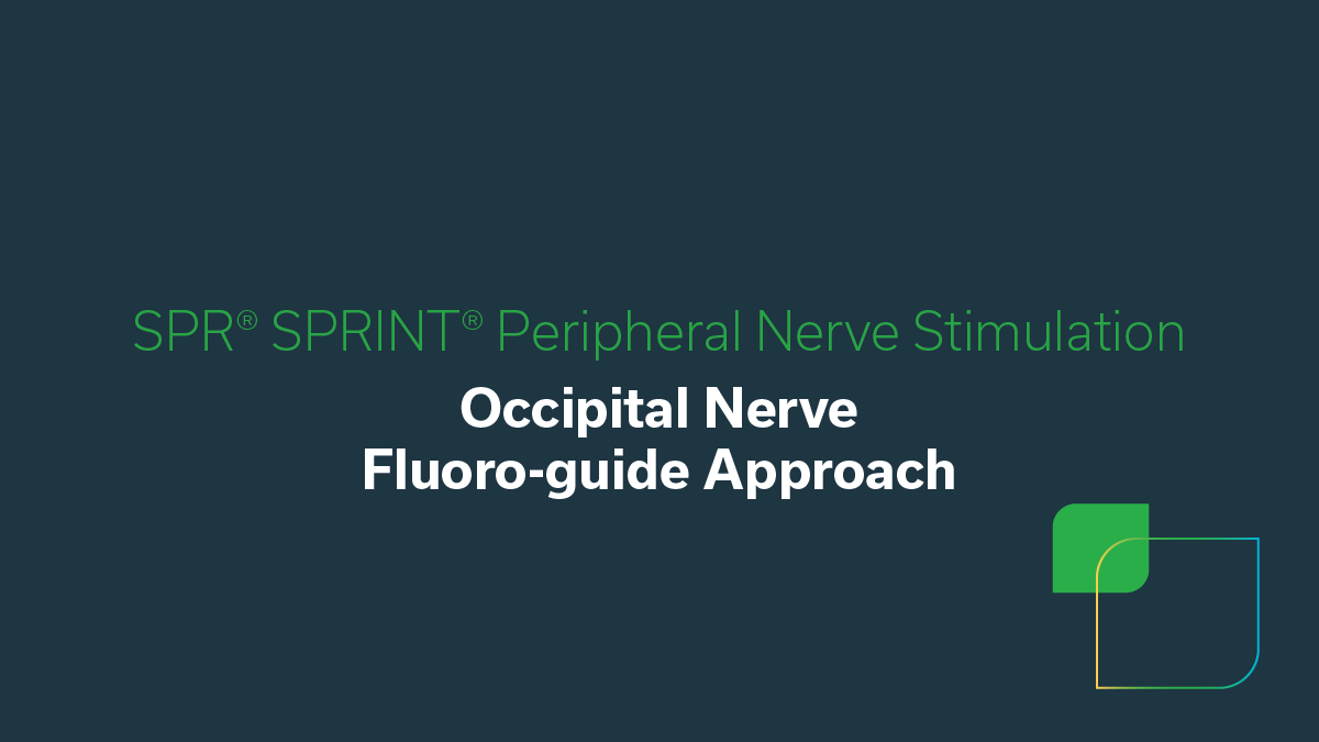 Occipital Nerve: Fluoro-guided Approach video thumbnails