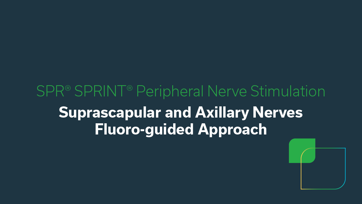 Suprascapular and Axillary Nerves: Fluoro-guided Approach video thumbnail