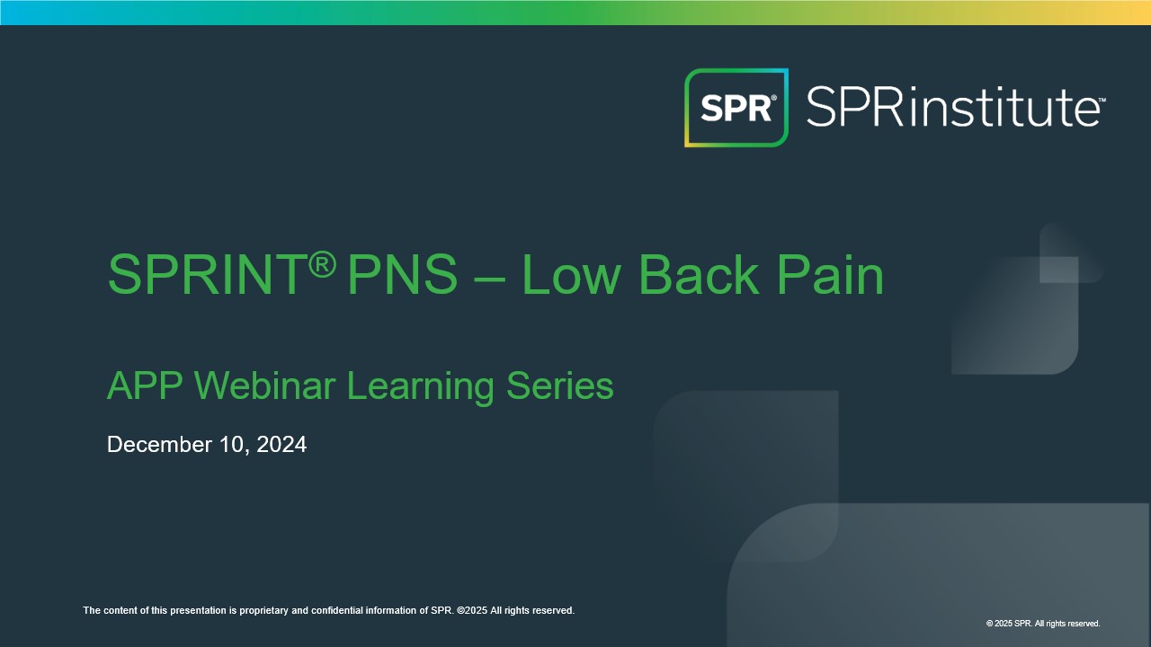 APP & Physician Collaboration on Low Back Pain - Webinar