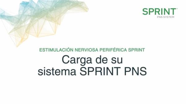 Carga de su sistema SPRINT PNS